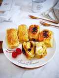 Pisang bolen isi keju dan coklat