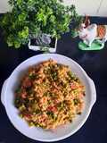 शेजवान फ्राईड राईस (Schezwan Fried Rice Recipe In Marathi)