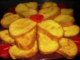 Torrijas con nata y naranja