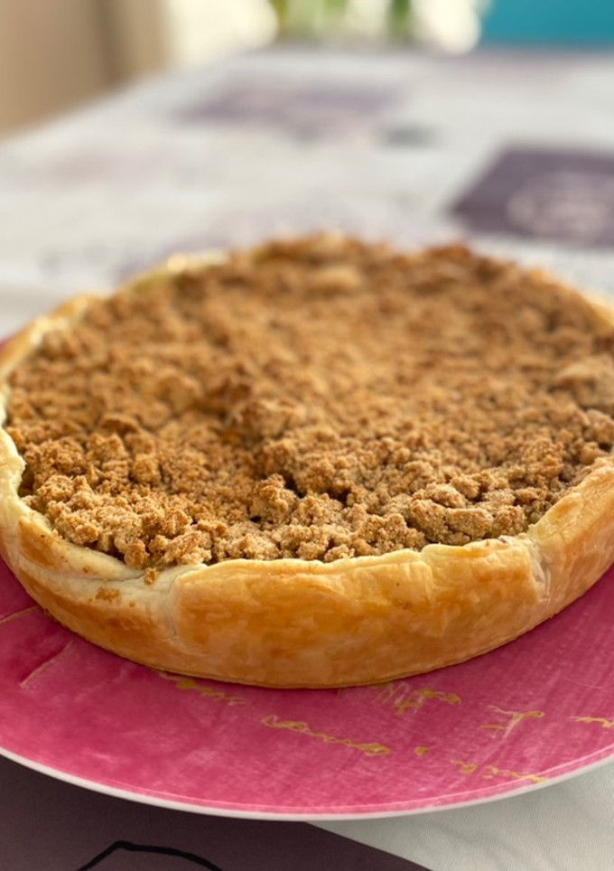 Una foto de Tarta crumble de espinacas para MCC