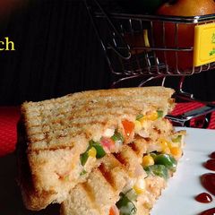 A picture of Corn Vegetable Sandwich.