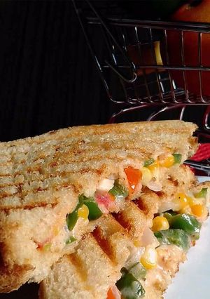 A picture of Corn Vegetable Sandwich.