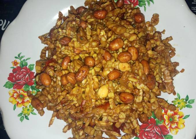 Cara Bikin Kering tempe kacang tanah Gampang