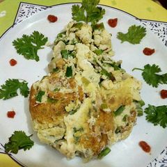 A picture of Greeny egg fry (without oil).
