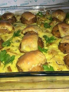 صورة لوصفة غراتان جلبانه بكويرات البطاطه