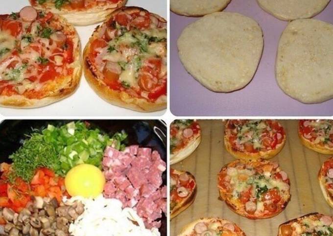 Пицца из булочек открой холодильник - пошаговый рецепт с фото