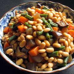 A picture of Simmered Soy Beans & Vegetables.