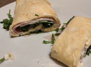 Una foto de recetas con queso crema y rúcula