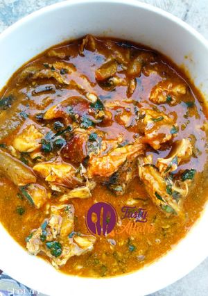 A picture of Ogbonor Soup.