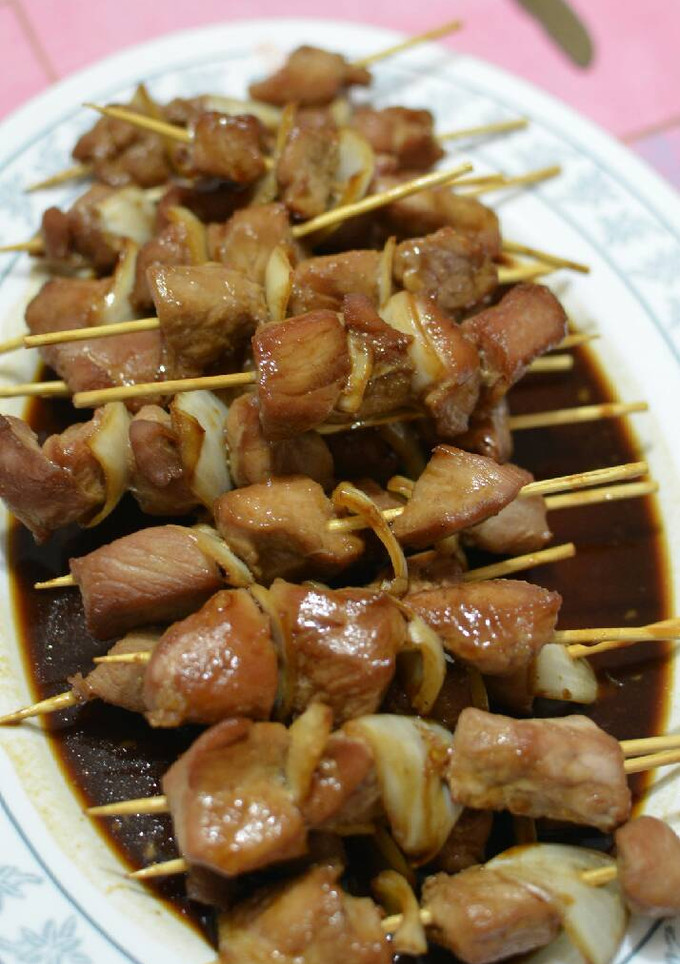 Una foto de Yakitori de cerdo