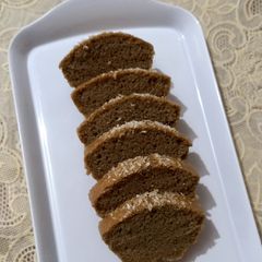 A picture of Coffee cake, with whole wheat flour.