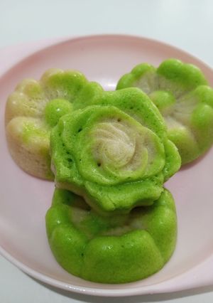Foto resep Apem kukus pandan