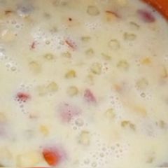 A picture of Sabudana kheer (sago).