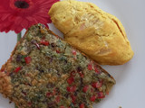 Pastel de brócoli con pechuga
