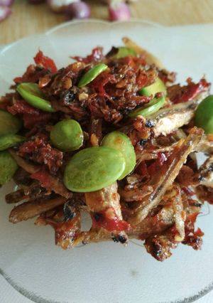 Foto resep Teri goreng garing dengan Pete
