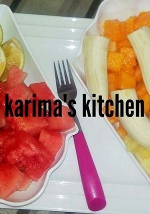 A picture of Fruits salad.