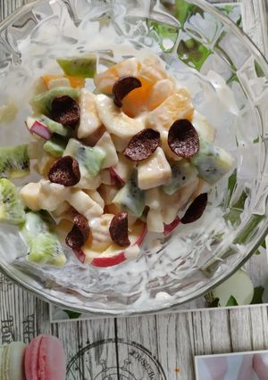 O poză a rețetei Salată cocktail de fructe.