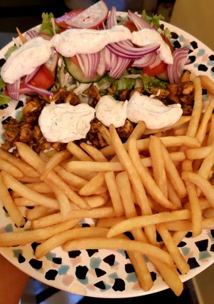 Gyros tálam recept fotója