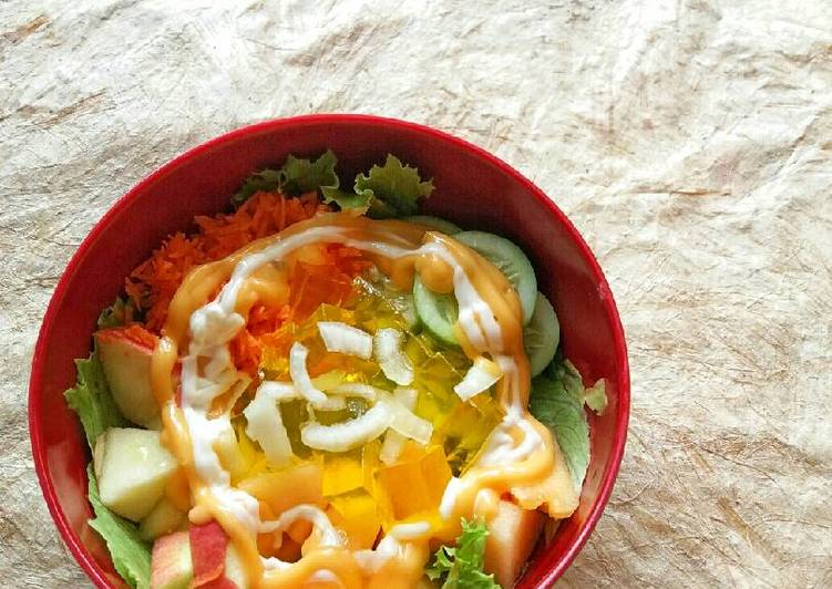Resep Mix salad #SaladAction Bikin Manjain Lidah