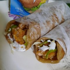 A picture of Crispy chicken paratha roll 🌯🌯.