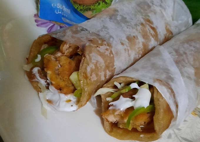 Crispy chicken paratha roll 🌯🌯