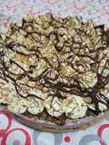 Torta con base de galletitas y crema de arándanos!!