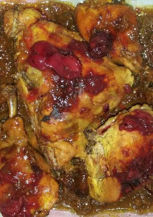 عکسی از دستور 🍒🍗 مرغ آلبالویی 🍗🍒