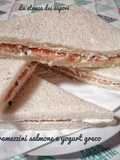 Tramezzini salmone e yogurt greco