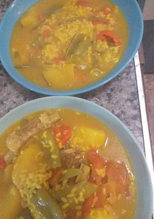 Una foto de Arroz caldoso