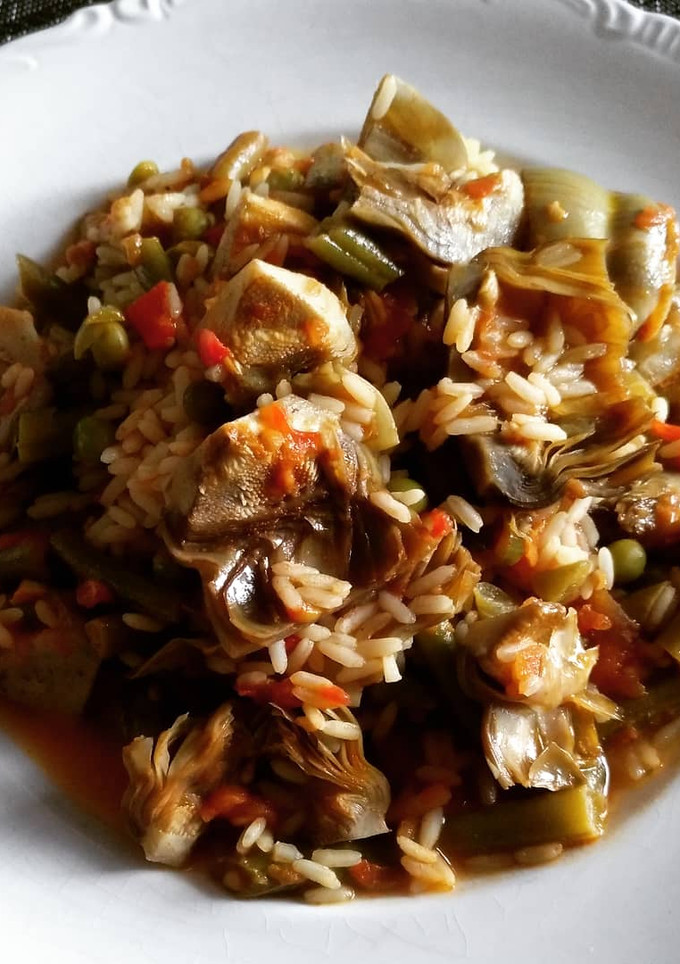 Una foto de Paella de la huerta