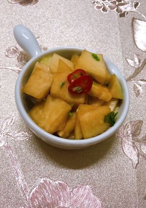 涼拌大頭菜 的食譜成品照片