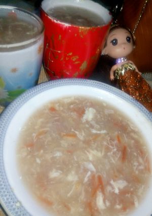 A picture of Chicken & vegetables soup.
