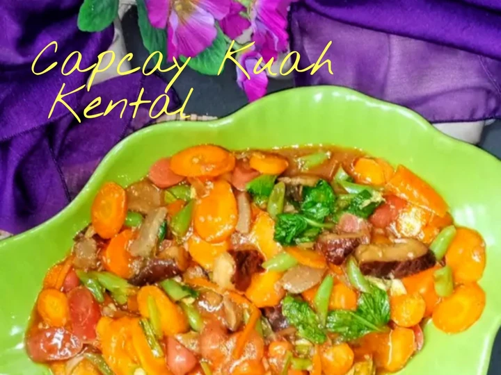 Langkah Mudah untuk Membikin Resep Capcay Jamur Bakso Sosis Kuah Kental yang Bikin Ngiler Anti Ribet, Mantap