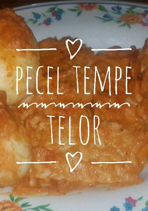 Foto resep Pecel Tempe Telor