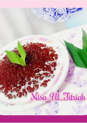 Foto resep Bubur sagu mutiara hitam manis