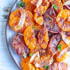 A picture of Caramelised oranges.