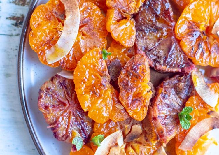 Caramelised oranges