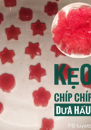 Hình của món Ăn dặm cho bé: Kẹo chip chip dưa hấu.