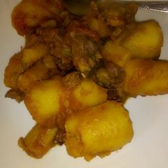 A picture of Fried matoke.