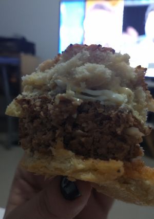 Una foto de Hamburguesas caseras sin huevo