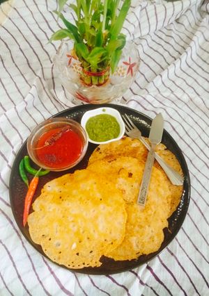 A picture of Crispy Rice flour dosa (instant Rice flour dosa 😋).