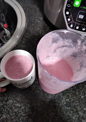 Una foto de Batido de fresa