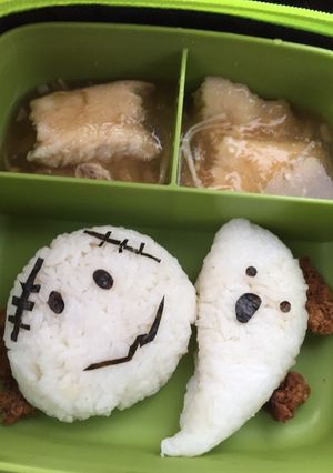 Foto resep Bento halloween