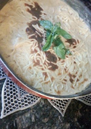 صورة لوصفة معكرونة بالبشاميل