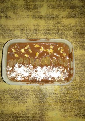 A picture of Chocolate oats banana custard.