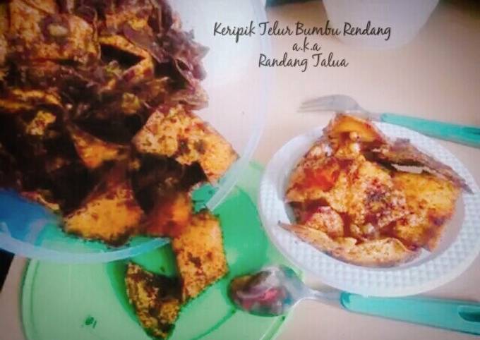 Keripik Telur Bumbu Rendang a.k.a Randang Talua + Tips Memasak