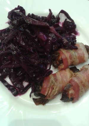 Párolt lilakáposzta recept fotója