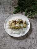 Kue Putu Bambu Daun Kelor (Cetakan Daun Pisang)