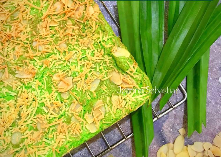 Bolu Pandan Keju Almond -Keto