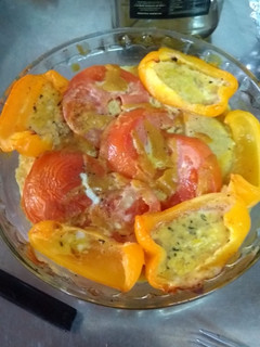 Una foto de Verduras al horno agridulce